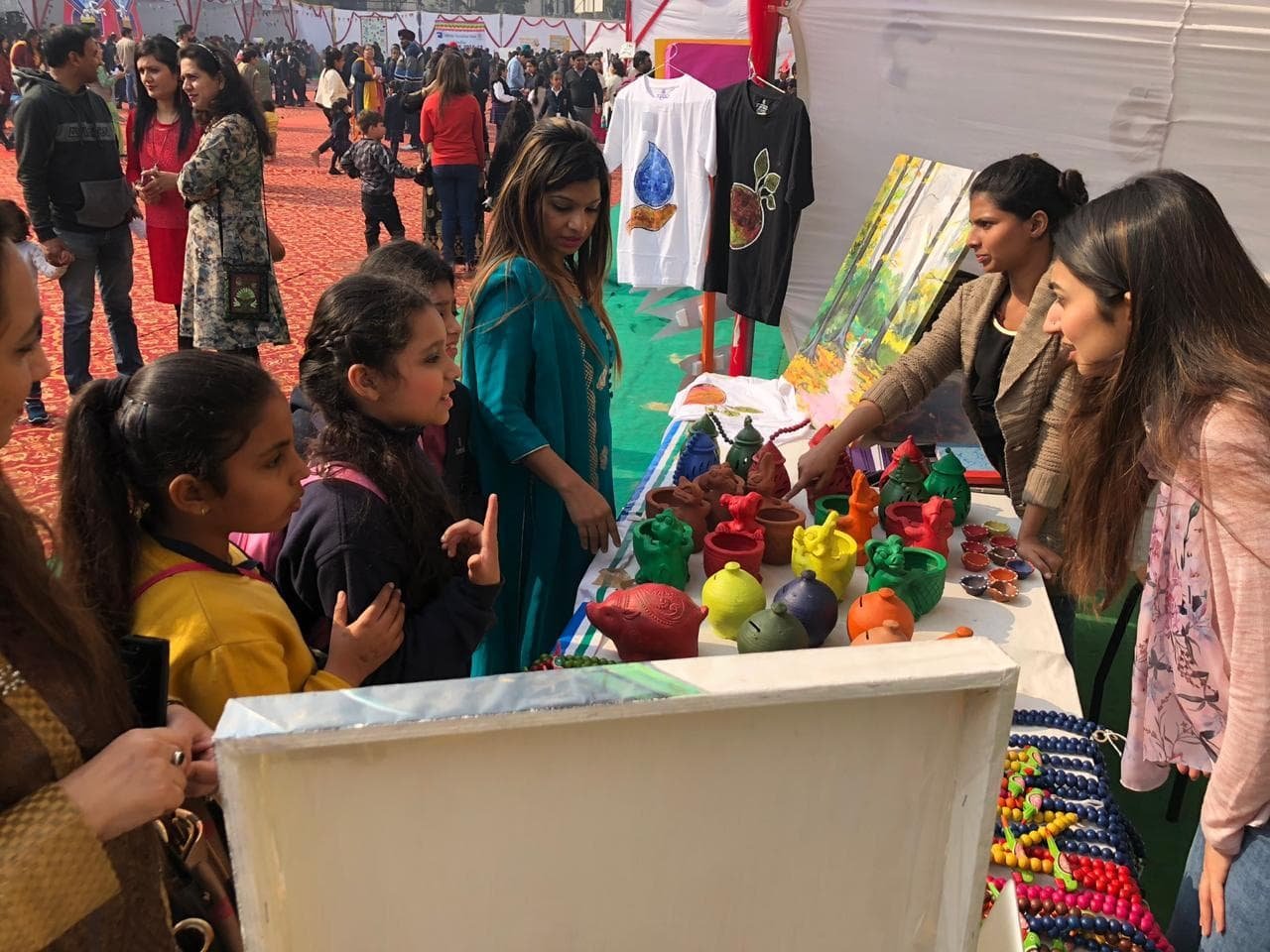 APAAR stall at Cambridge girls school