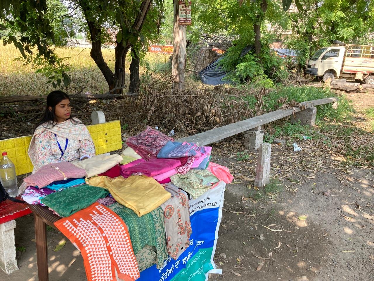 Oct 6, 2023. APAAR s ( failed) used clothes sale, Village Kotli Thaan Singh