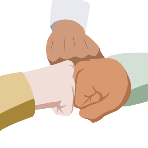 —Pngtree—three fists shaking hands illustration_4642963